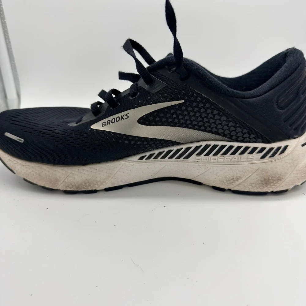 Brooks Adrenaline GTS 22 Running Shoes Men 10.5‎ Wide Black Silver 1103662E043
